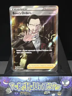 Pokemon Card Boss's Orders 189/192 Rebel Clash Holo Full Art Trainer Near Mint - Image 1