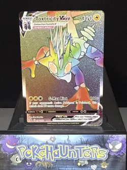 Pokemon Card Toxtricity VMAX 196/192 Secret Rare Full Art Rebel Clash Near Mint - Image 1