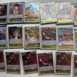 One Piece TCG Cards Lot Of (103) All Yellow RARES All Mint Condition. Duplicates - Image 4