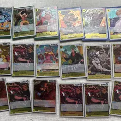 One Piece TCG Cards Lot Of (103) All Yellow RARES All Mint Condition. Duplicates - Image 5