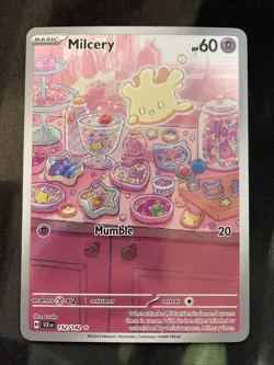 Milcery 152/142 Pokemon Card Stellar Crown Full Art Psychic Type Basic - Image 1