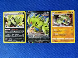 Pokemon Tyranitar 3 Card Set - Holo Rare Pokemon Cards - All Near Mint - Image 1