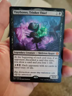 MTG Tinybones Trinket Thief Card Jumpstart LP Condition - Image 1