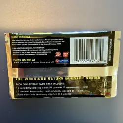 SEALED PACKAGE Dragon Ball Z Collectible Card Game Warriors Return Booster Pack - Image 2