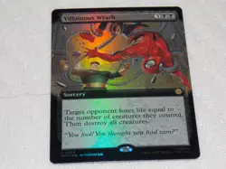 MTG FOIL Villainous Wrath x1 Rare Spider-Man NM Low S&H Read Description - Image 1