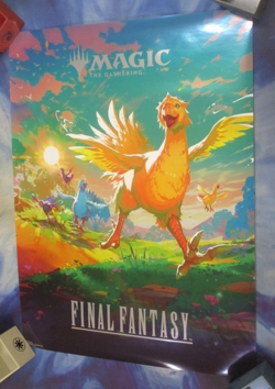 MTG Final Fantasy Chocobo 18 x 24 FOIL Poster and 5x7 mini Poster LOT ! - Image 1