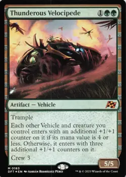 Thunderous Velocipede M Aetherdrift # 183 NM Foil - Image 1