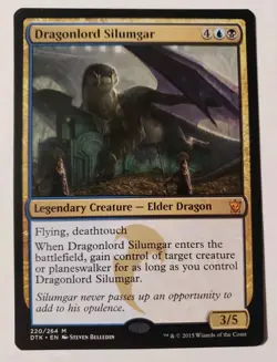 1x Dragonlord Silumgar Dragons of Tarkir Mythic Light Play Fast Shipping - Image 1