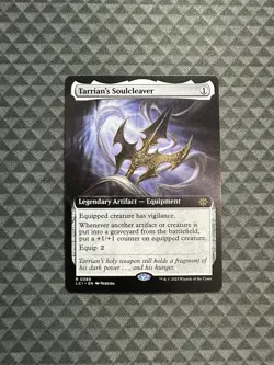 MTG Tarrian’s Soulcleaver #0389 Ext. Art Rare The Lost Caverns of Ixalan (LCI) - Image 1