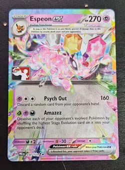 Play! Pokemon Prize Packs Series 7 Espeon ex 034/131 Holo Rare - Image 1