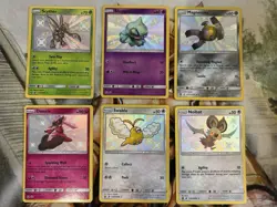 Baby Shiny Lot of 6 Cards Pokemon Hidden Fates Scyther+ English Holos - NM/M ✨ - Image 1