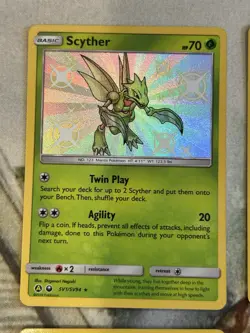Baby Shiny Lot of 6 Cards Pokemon Hidden Fates Scyther+ English Holos - NM/M ✨ - Image 2