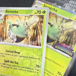 Pokemon SEALED Stamped Promo - Sinistcha Twilight Masquerade 022/167 + RH Match - Image 1