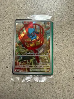 Pokemon Center Stamped Riolu - 010 Mega Evolution ETB Promo - Sealed - Image 1