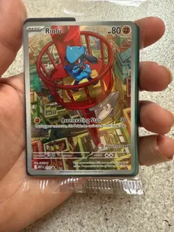 Pokemon Center Stamped Riolu - 010 Mega Evolution ETB Promo - Sealed - Image 2