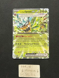 Pokemon Twilight Masquerade - Teal Mask Ogerpon Ex - 025/167 - Full Art - M/NM - Image 1