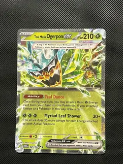Pokemon Twilight Masquerade - Teal Mask Ogerpon Ex - 025/167 - Full Art - M/NM - Image 2