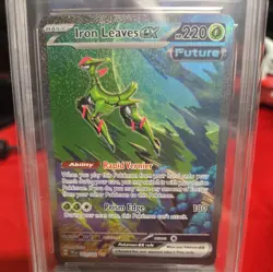 Iron Leaves EX AGS 10 GEM MINT Temporal Forces 203/162 Secret Art Rare Pokemon - Image 3