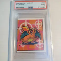 1999 MERLIN POKEMON #180 CHARIZARD PSA 9 - Image 1
