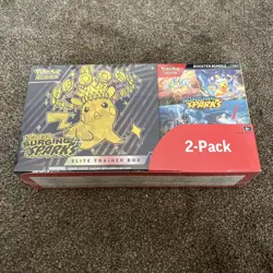 Pokemon Surging Sparks Elite Trainer Box and Booster Bundle Costco, 2-Pack - Image 1