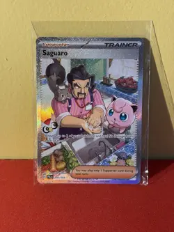 2023 Pokemon Scarlet & Violet Paldea Evolved Saguaro Illustration Rare 270/193 - Image 1