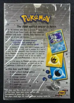 2002 POKEMON TCG FACTORY SEALED BOX WOTC COLD FUSION NEO GENESIS THEME DECK - Image 2