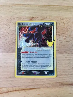 Pokemon TCG Umbreon Gold Star 17/17 Celebrations Classic Collection Holo - Image 1