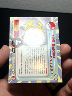 Topps Pokemon TV Animation Series 1 HOLO FOIL Embossed Rays Raichu #26 - Image 4