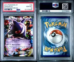 PSA 10 Gengar EX 34/119 Ultra Rare XY Phantom Forces Pokemon TCG - Image 3