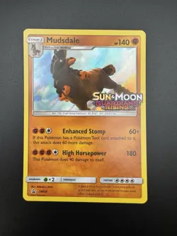 Pokemon Sun & Moon Mudsdale Stamped Promo Guardians Rising Prerelease SM20 - Image 1