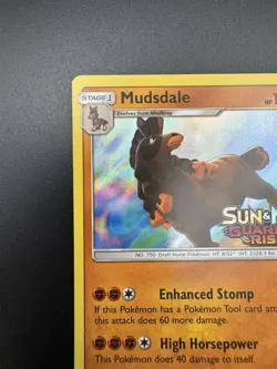 Pokemon Sun & Moon Mudsdale Stamped Promo Guardians Rising Prerelease SM20 - Image 2