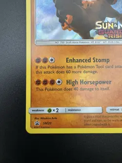 Pokemon Sun & Moon Mudsdale Stamped Promo Guardians Rising Prerelease SM20 - Image 4