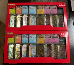 Pokemon Prismatic Evolutions Costco Mini Tins Bundle LOT OF 2 New Sealed - Image 1