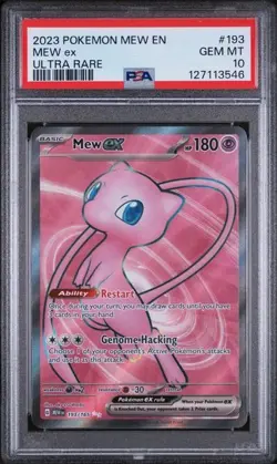 2023 POKEMON MEW EN-151 ULTRA RARE #193 MEW EX PSA 10 - Image 1