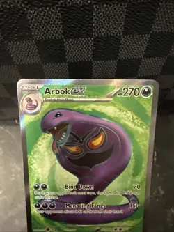 Pokemon Arbok ex 185/165 Ultra Rare Scarlet & Violet 151 NM TCG Card PSA 10 Pot - Image 2