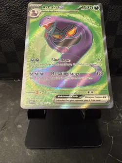 Pokemon Arbok ex 185/165 Ultra Rare Scarlet & Violet 151 NM TCG Card PSA 10 Pot - Image 3