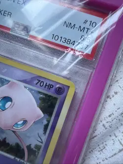 Pokemon Card Holo Mew 10/92 PSA 8.5 MINT ex Legend Maker - Image 3