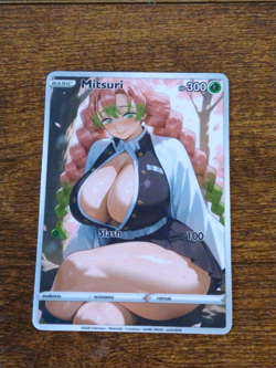 Beautiful Waifu Card -Mitsuri Kanroji Casual Goddess ACG Custom DIY Fan Art Card - Image 1