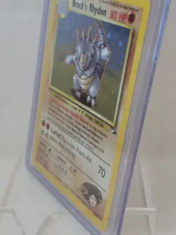 Pokemon Trading Card Brock's Rhydon 2/132 Holo - Image 2