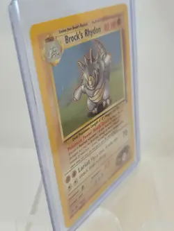 Pokemon Trading Card Brock's Rhydon 2/132 Holo - Image 3
