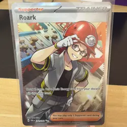 Roark 242/182 Paradox Rift Full Art Ultra Rare Holo Pokemon Card NM - Image 1