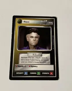 Star Trek CCG Personnel Non-Aligned Maques Black Boarder Card - Image 1