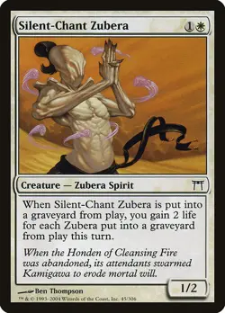 SILENT-CHANT ZUBERA - Champions of Kamigawa - MTG Magic the Gathering Card - Image 1