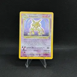 (NM) Alakazam #1/130 Holo Rare 2000 Base Set 2 Vintage Pokemon Card - Image 1