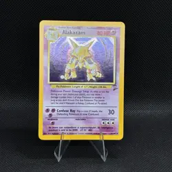 (NM) Alakazam #1/130 Holo Rare 2000 Base Set 2 Vintage Pokemon Card - Image 3