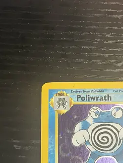 Pokemon TCG Poliwrath 015/130 Base Set 2 Holo Rare Card Vintage WOTC 1999 MP - Image 3
