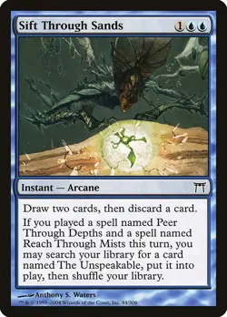 SIFT THROUGH SANDS - Champions of Kamigawa - MTG Magic the Gathering Card - Image 1