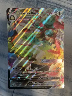 Pokemon Snorlax VMAX Jumbo Card 142/202 Stamped GameStop Promo, Sword & Shield - Image 1