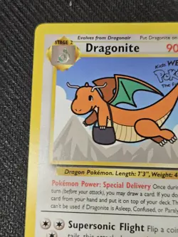 Pokemon Card Dragonite #5 RARE First Movie Stamped Black Star Promo WOTC NM- - Image 2