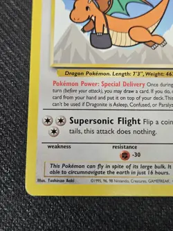 Pokemon Card Dragonite #5 RARE First Movie Stamped Black Star Promo WOTC NM- - Image 5
